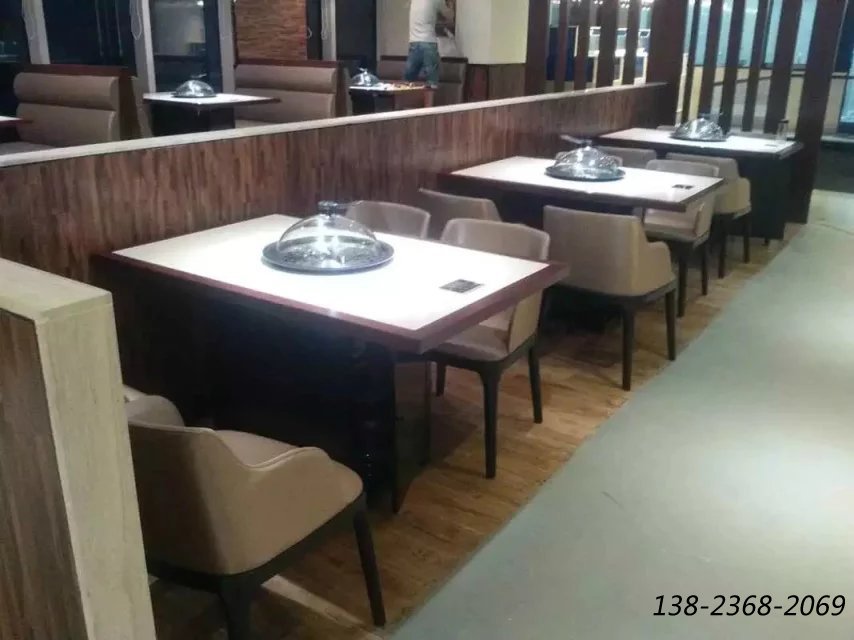蒸氣火鍋桌|上海客戶餐桌椅反饋圖展示！