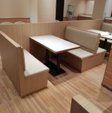<b>阿肥茶餐廳大理石餐桌，實木餐椅卡座沙發案例</b>